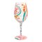 Lolita Barbie The Original Fashionista Hand Painted Wine Glass 9.1in H